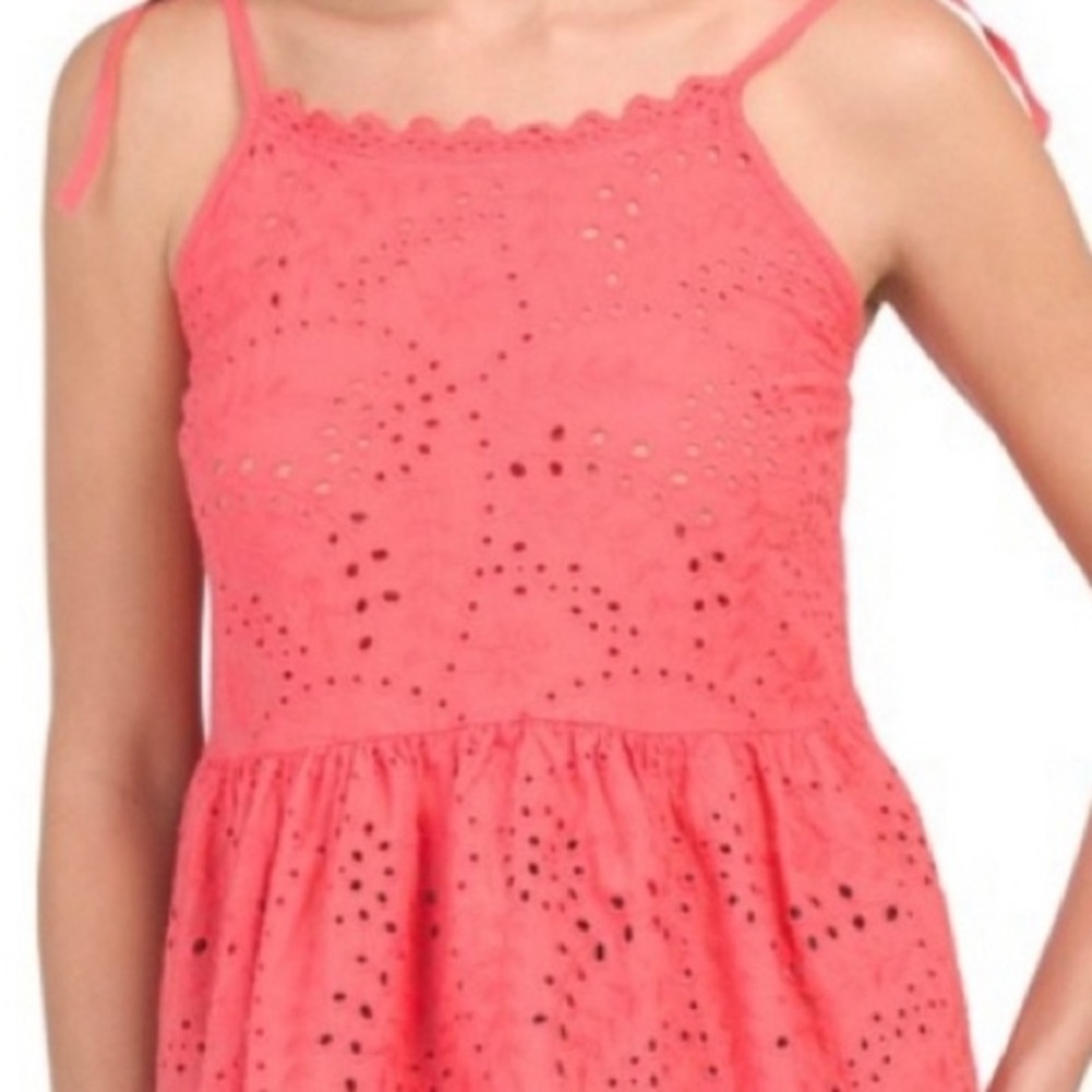 Valentina Naldi Eyelet Top Tie-String shoulders